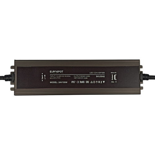 Eurospot Στεγανό IP67 Τροφοδοτικό Led Αλουμινίου 24V 150W