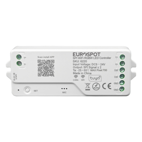 EuroSpot Led Controller SPI RGBW Tuya WIFI+2.4RF