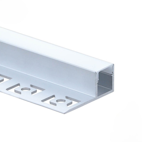 EuroSpot Προφίλ Αλουμινίου Γυψοσανίδας Ασημί Για Led Ταινίες L=2m 32.3x13.3mm NW=10mm Γαλακτερό Κάλυμμα