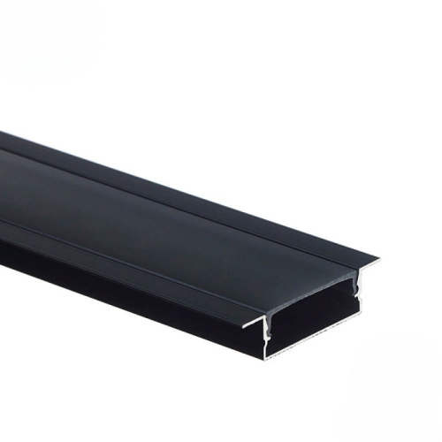 EuroSpot Προφίλ Αλουμινίου Χωνευτό Μαύρο Για Led Ταινίες L=2m 41x10mm NW=27.3mm Μαύρο Κάλυμμα
