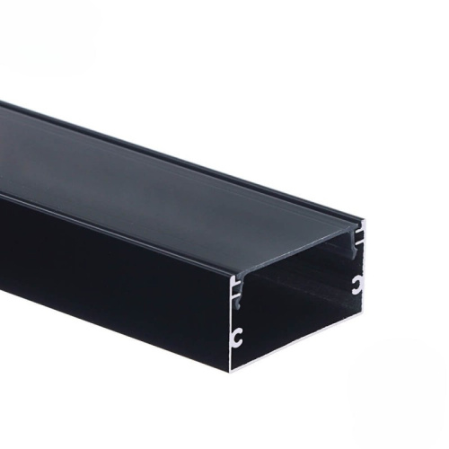 EuroSpot Προφίλ Αλουμινίου Μαύρο Για Led Ταινίες L=2m 40x20mm NW=31mm Μαύρο Κάλυμμα