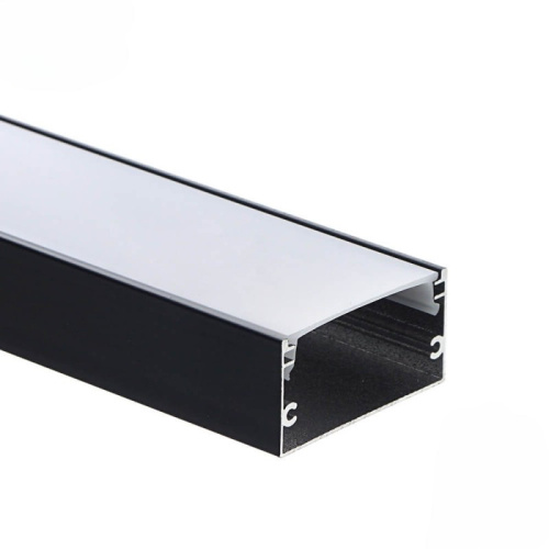 EuroSpot Προφίλ Αλουμινίου Μαύρο Για Led Ταινίες L=2m 40x20mm NW=31mm Γαλακτερό Κάλυμμα