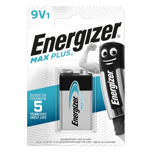 Energizer Max Plus Alkaline Μπαταρία 9V (1 τμχ)
