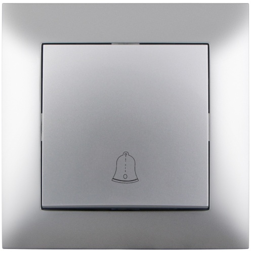 Entac Arnold Recessed doorbell switch Silver