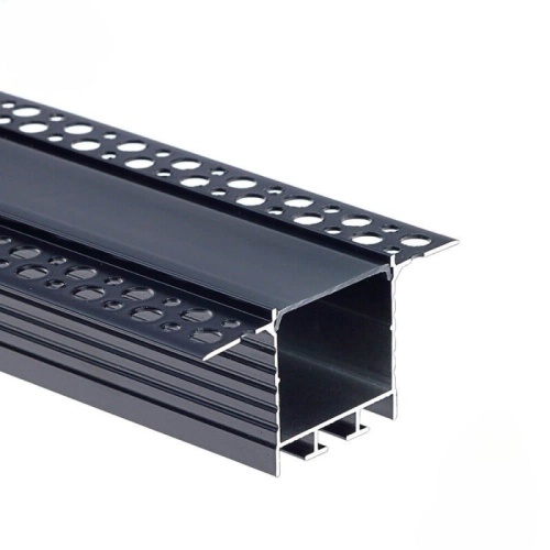 EuroSpot Προφίλ Αλουμινίου Γυψοσανίδας Για Led Ταινίες Μαύρο L=2m 71.5x35mm NW=31mm Μαύρο Κάλυμμα