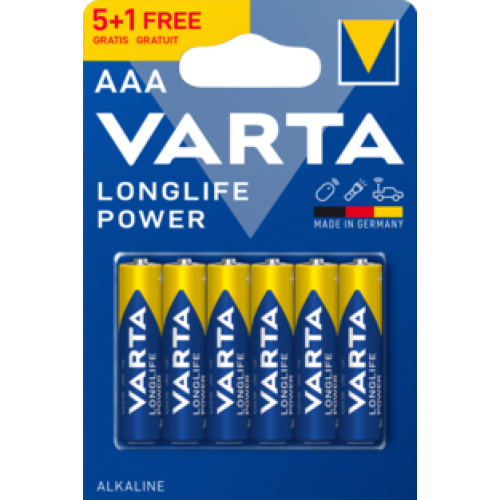 Varta Αλκαλική Longlife Power Μπαταρία LR3 AAA (6 τμχ)
