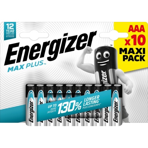 Energizer Max Plus Alkaline Battery AAA E92LR03 (10 τμχ)