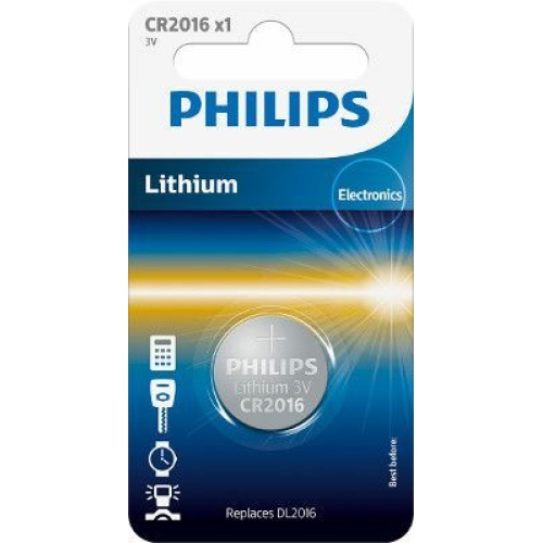 Philips Κουμπί Λιθίου CR2016 (1τμχ)