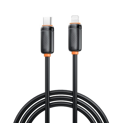 XO NB-Q302A Καλώδιο Φόρτισης & Μεταφοράς Δεδομένων Lightning σε Type-C 27W Μαύρο 1m
