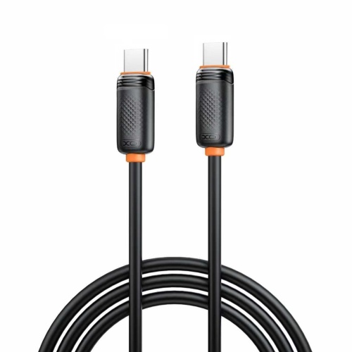XO NB-Q302B Καλώδιο Φόρτισης & Μεταφοράς Δεδομένων Type-C σε Type-C 60W Μαύρο 1m