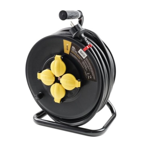 Technik Industrial Στροφείο 4 θέσεων 50m 1,5mm2 (IP44) 16A