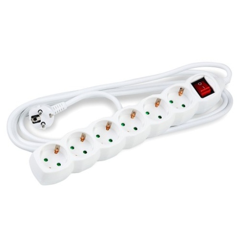 Technik Πολύπριζο 6 θέσεων 3x1,5mm 3m με Διακόπτη