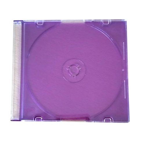 Πλαστική Θήκη CD Διάφανη Μωβ