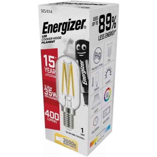 Energizer BEC LED Filament Λάμπα Απορροφητήρα 4W E14 420lm 3000K Θερμό Λευκό